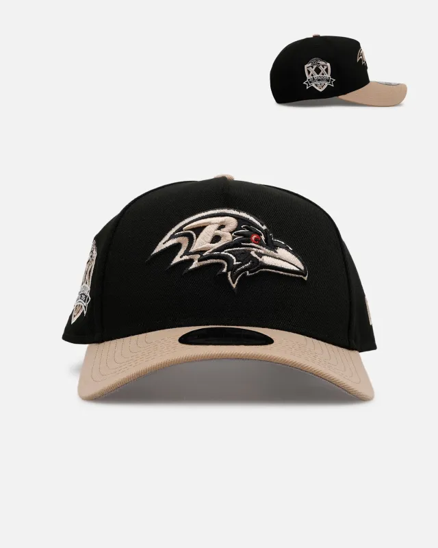 New Era Baltimore Ravens 'Desert Nights' 9FORTY A-Frame Snapback Black/Camel sold by Culture Kings