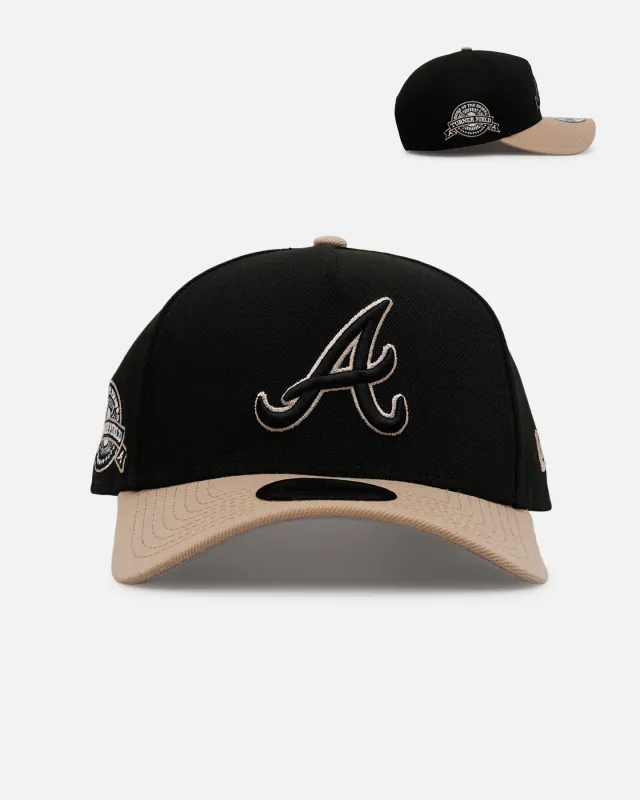 New Era Atlanta Braves 'Desert Nights' 9FORTY A-Frame Snapback Black/Camel sold by Culture Kings