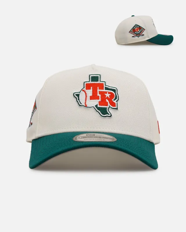 New Era Texas Rangers 'Citrus' 9FORTY A-Frame Snapback Chrome/Green/Orange sold by Culture Kings