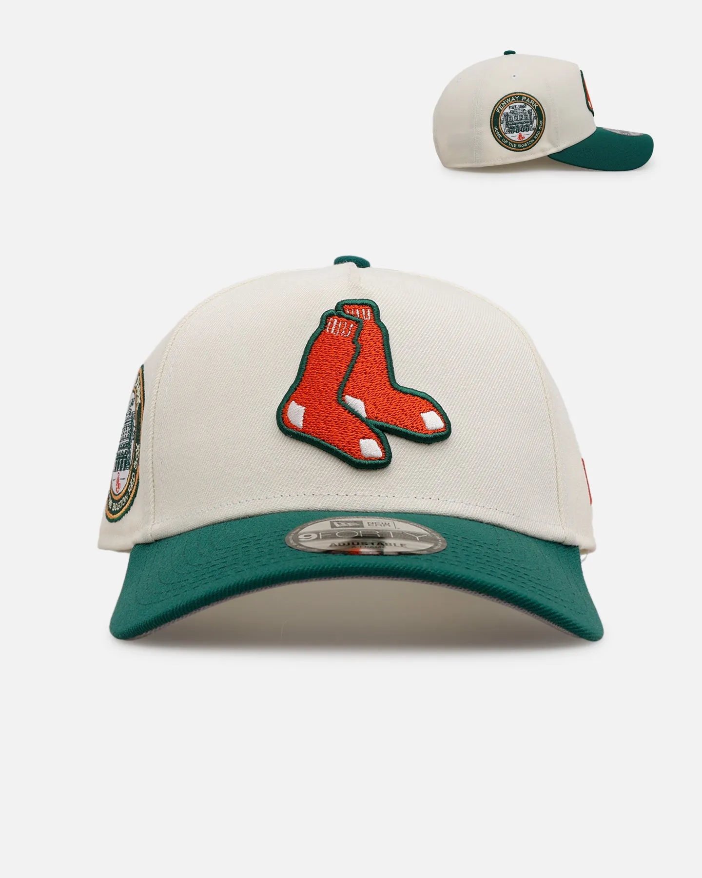 New Era Boston Red Sox 'Citrus' 9FORTY A-Frame Snapback Chrome/Green/Orange sold by Culture Kings