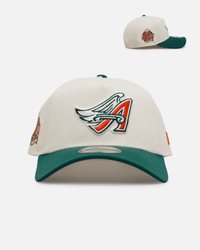 New Era Anaheim Angels 'Citrus' 9FORTY A-Frame Snapback Chrome/Green/Orange sold by Culture Kings