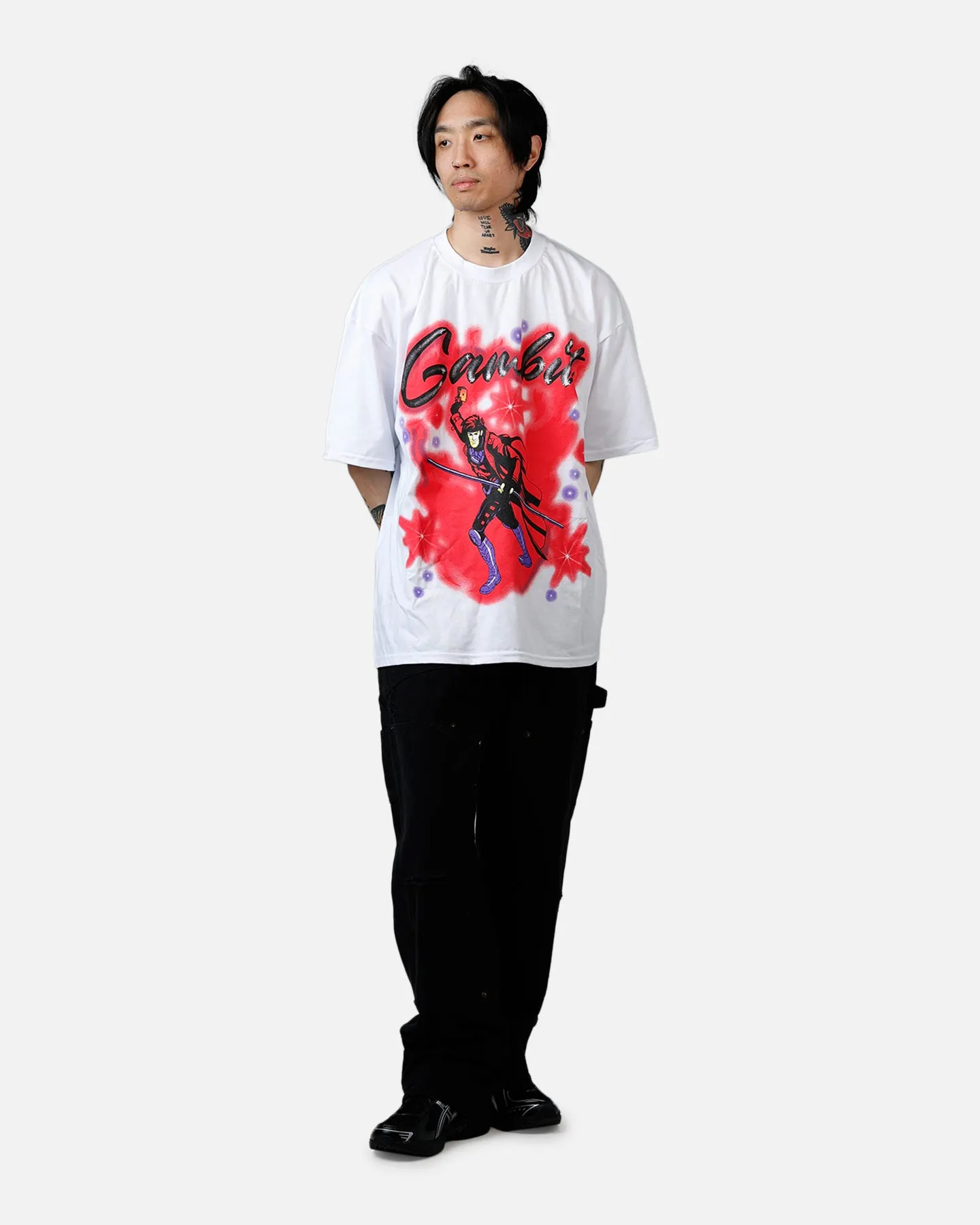 Goat Crew Marvel X-Men Gambit Airbrush T-Shirt White sold by Culture Kings product image thumbnail 3