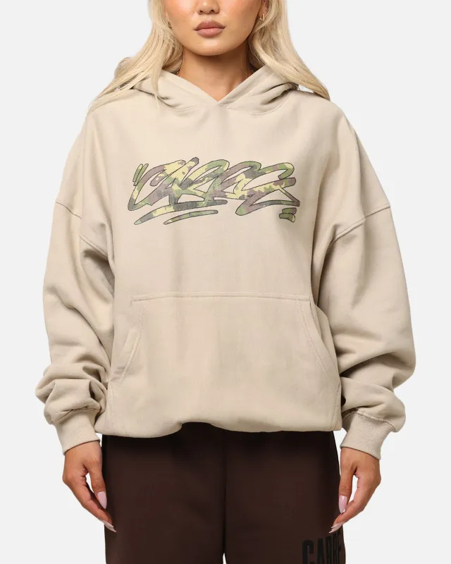 Carre Camo Script Hoodie Stone sold by Culture Kings