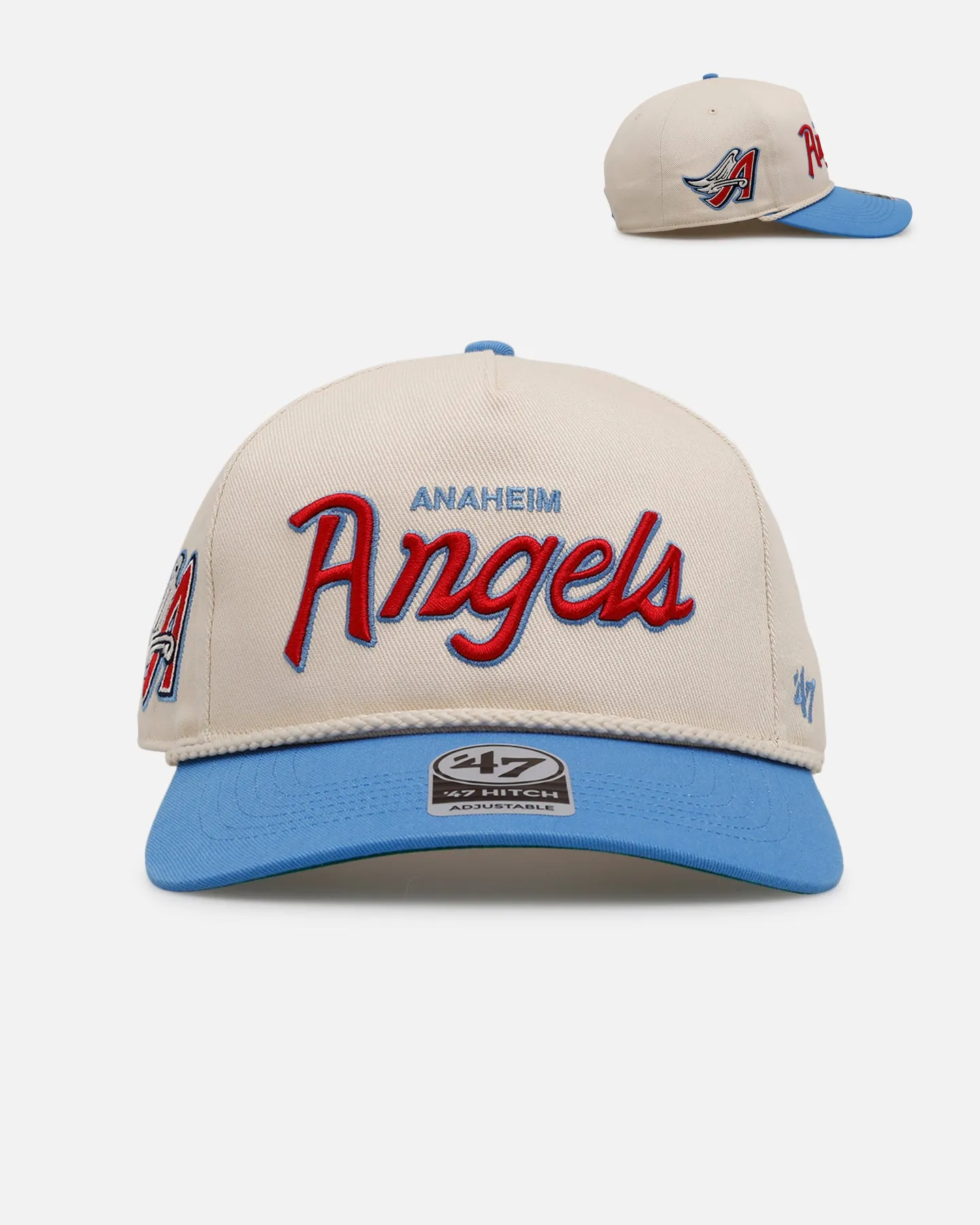 47 Brand Anaheim Angels 'MLB Opening Day' Script Hitch Snapback Natural sold by Culture Kings