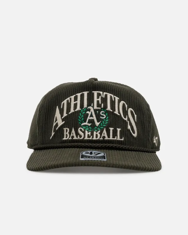 47 Brand Oakland Athletics 'Pitchout' 47 Hitch Corduroy Snapback Green sold by Culture Kings
