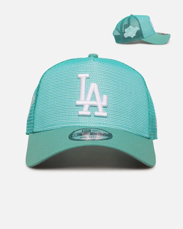 New Era Los Angeles Dodgers 'Polychromatic Mesh' 9FORTY A-Frame Snapback Mint/White sold by Culture Kings