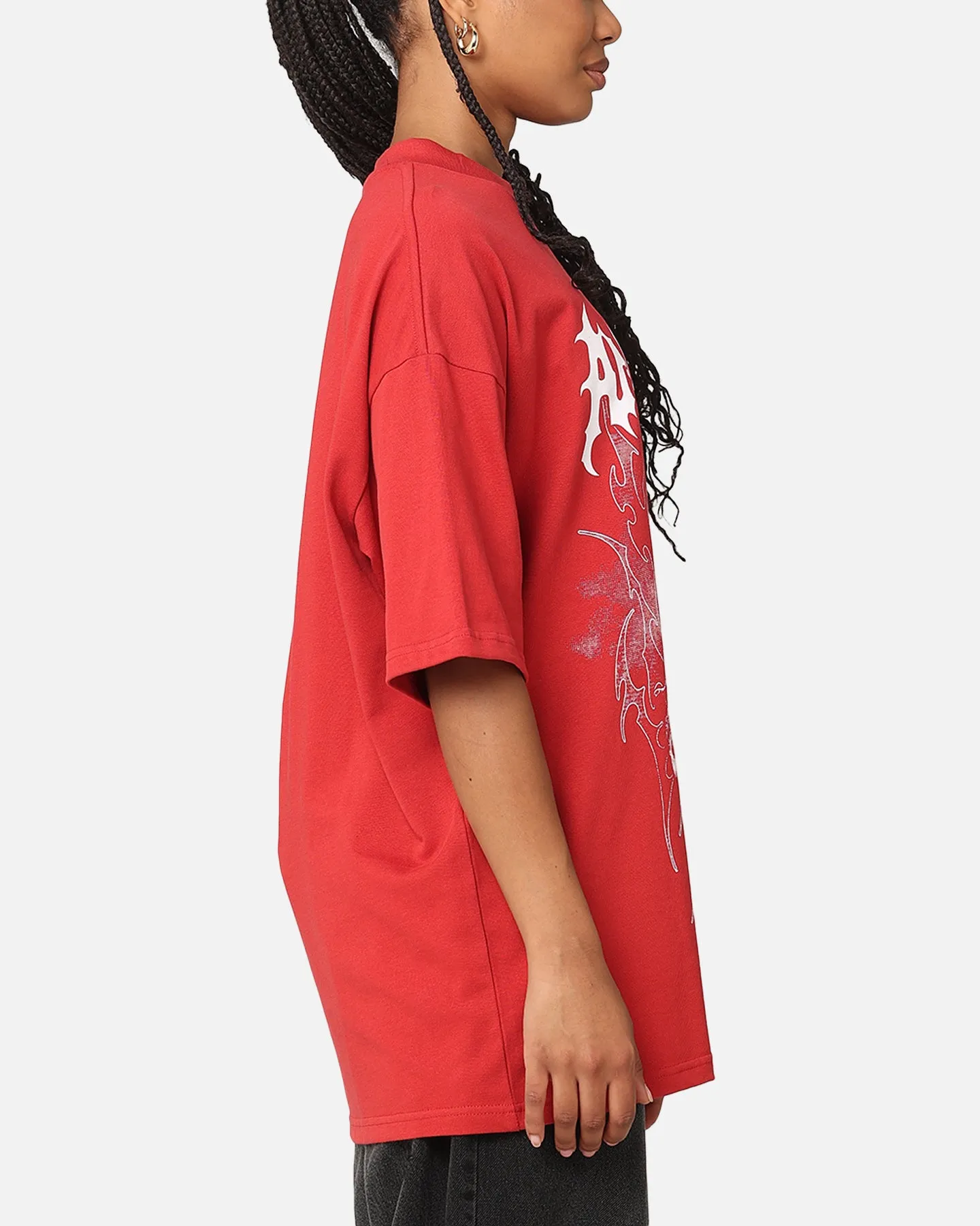 The Anti Order Invasion Mock Neck T-Shirt Red sold by Culture Kings product image thumbnail 4