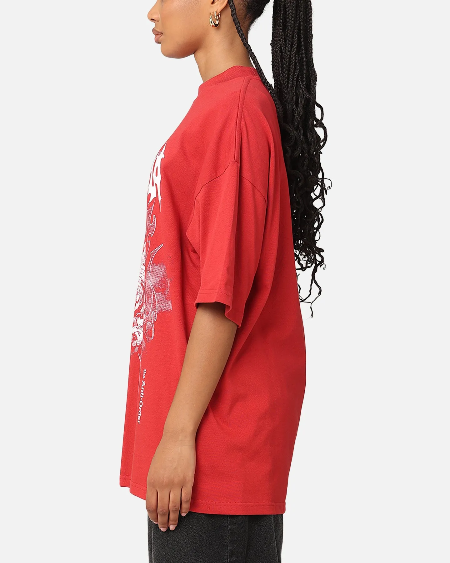 The Anti Order Invasion Mock Neck T-Shirt Red sold by Culture Kings product image thumbnail 5