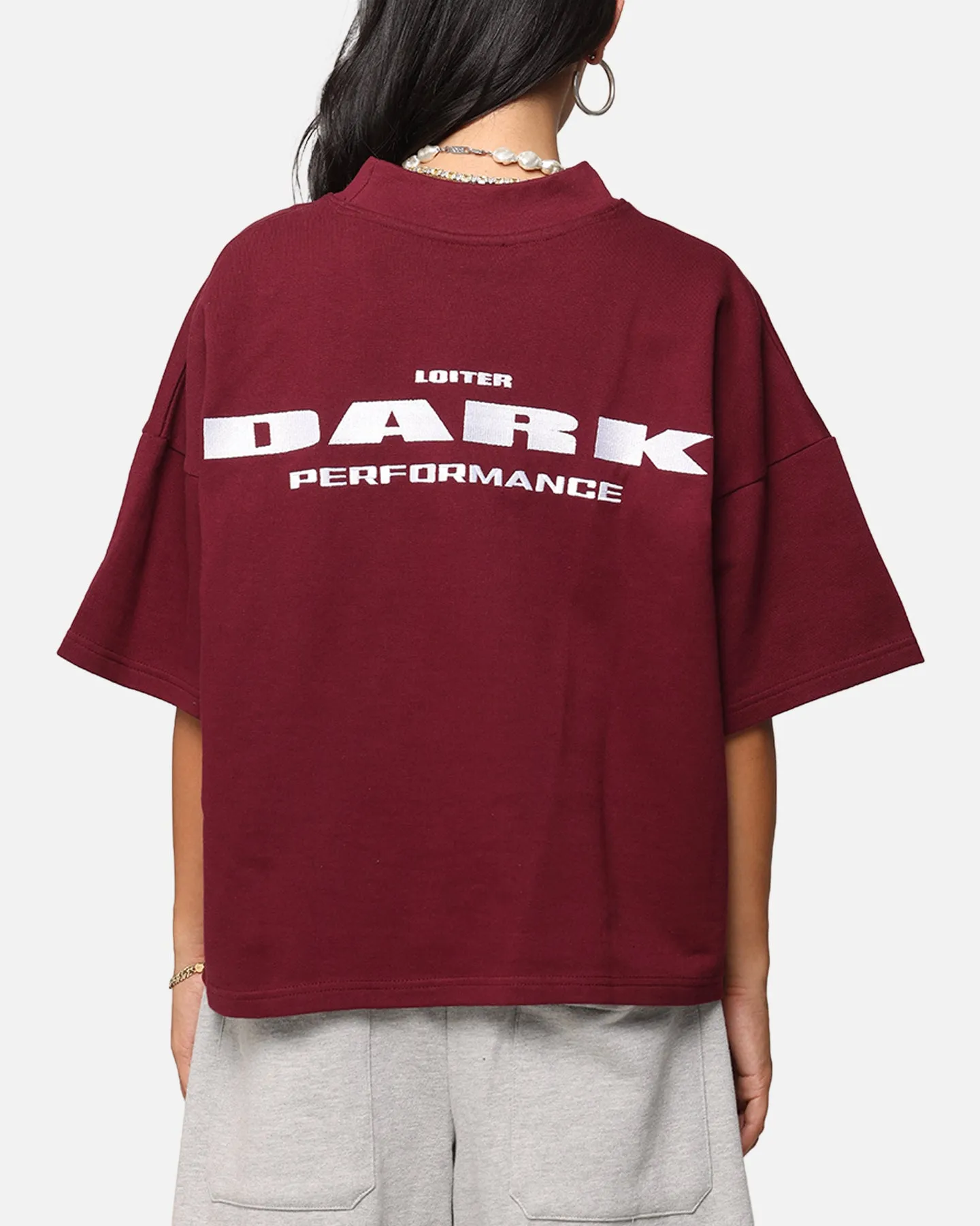 Loiter Dark Performance T-Shirt Burgandy sold by Culture Kings product image thumbnail 2