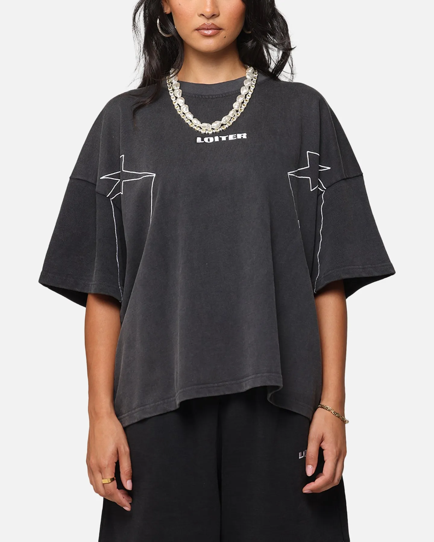 Loiter Dark Performance T-Shirt Charcoal sold by Culture Kings