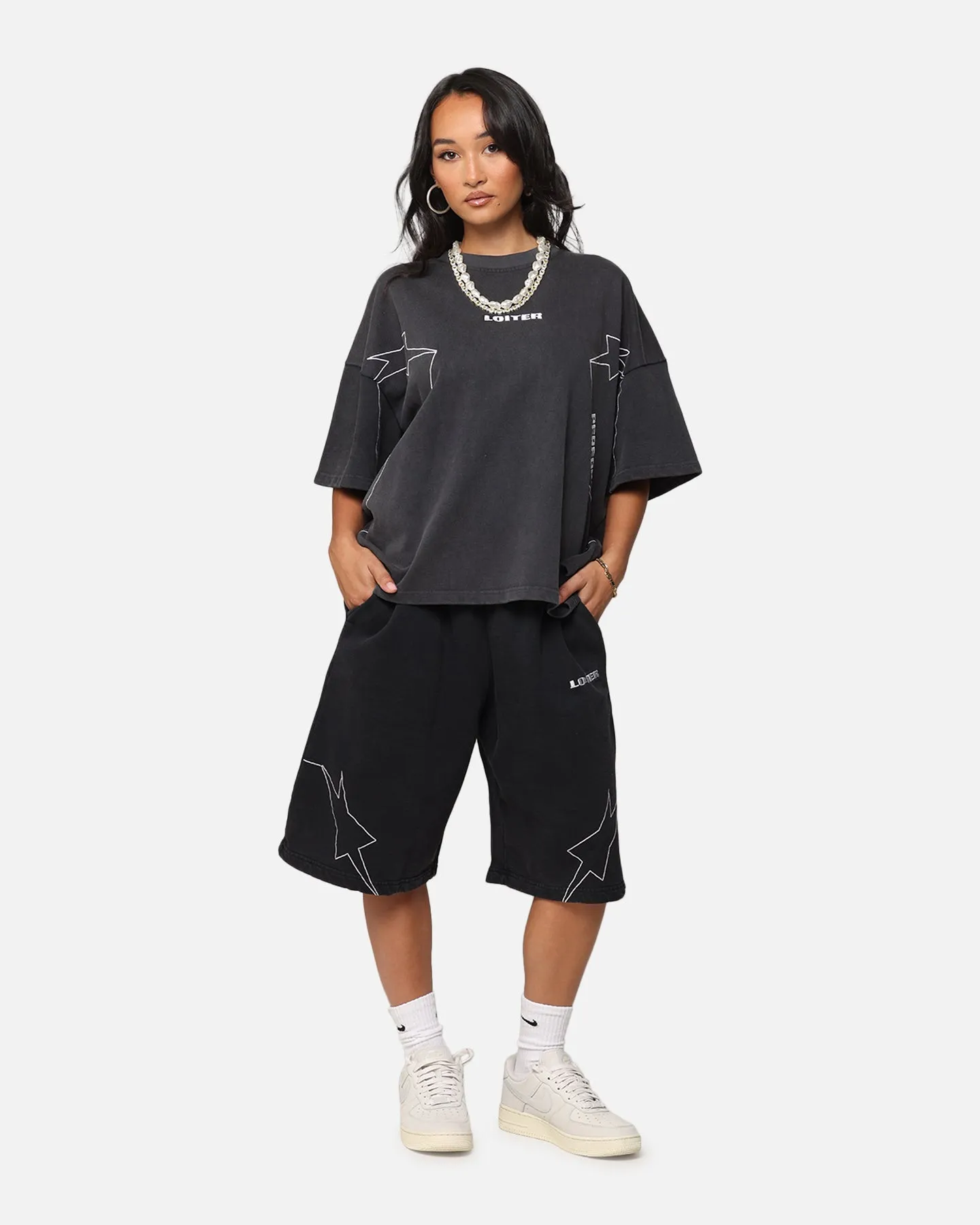 Loiter Dark Performance T-Shirt Charcoal sold by Culture Kings product image thumbnail 3