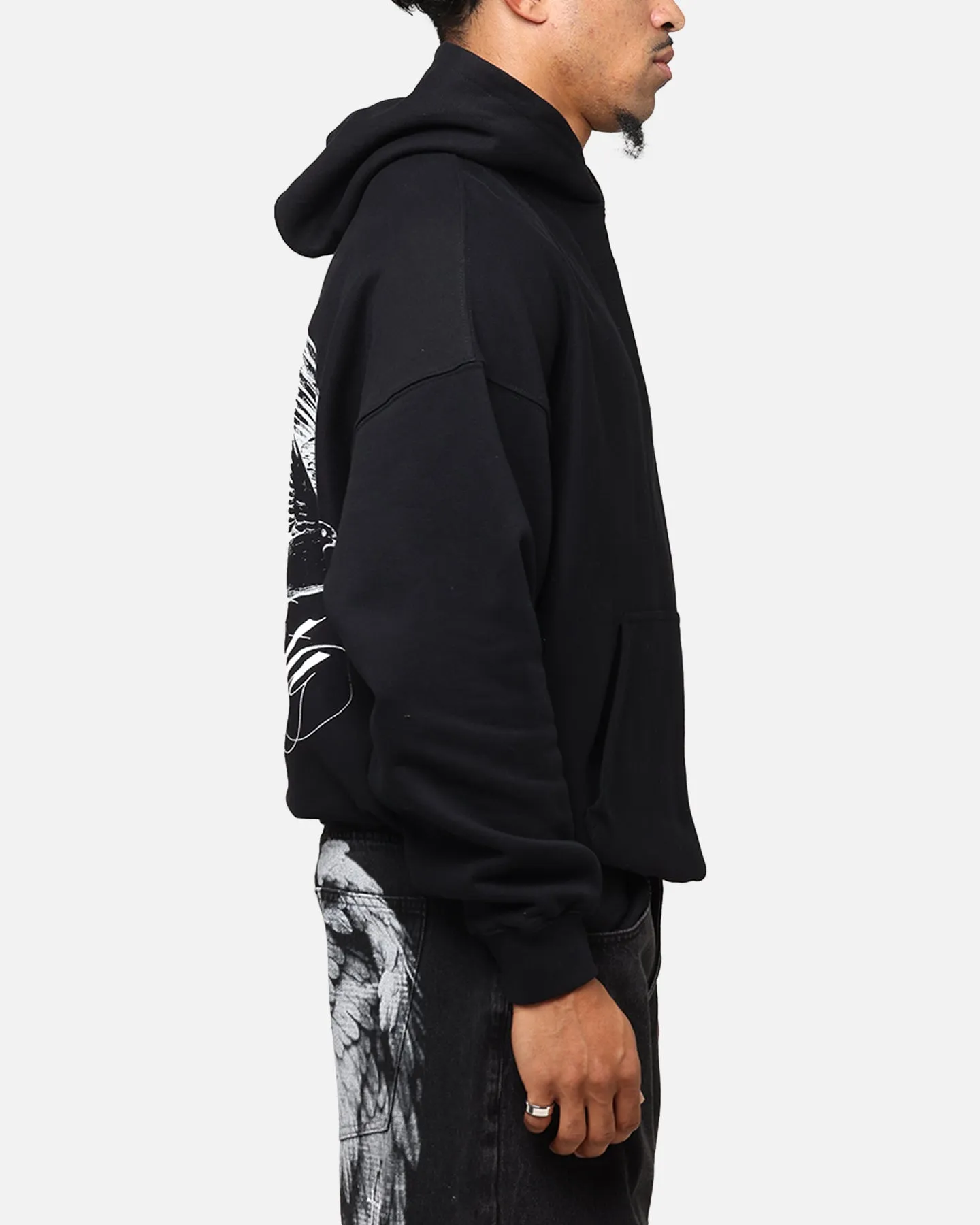 Saint Morta Doves Boxy Hoodie Black sold by Culture Kings product image thumbnail 5