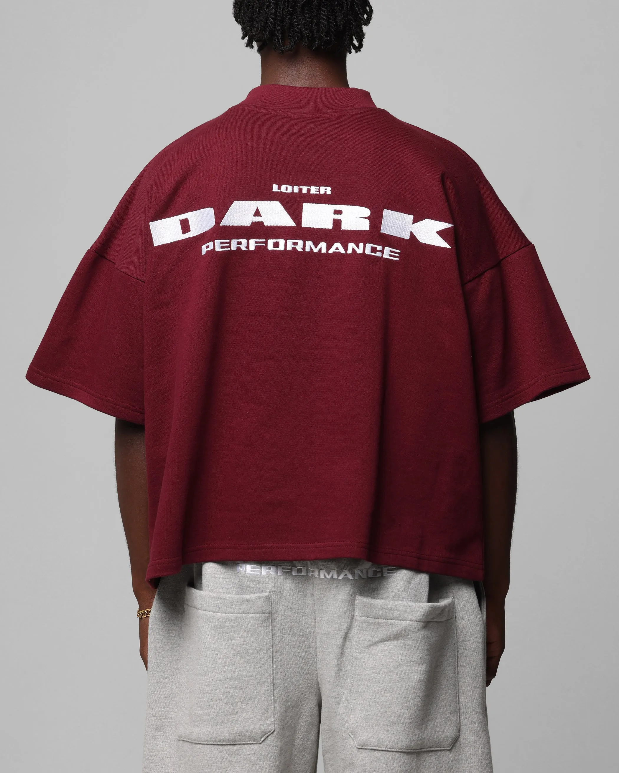 Loiter Dark Performance T-Shirt Burgandy sold by Culture Kings product image thumbnail 2