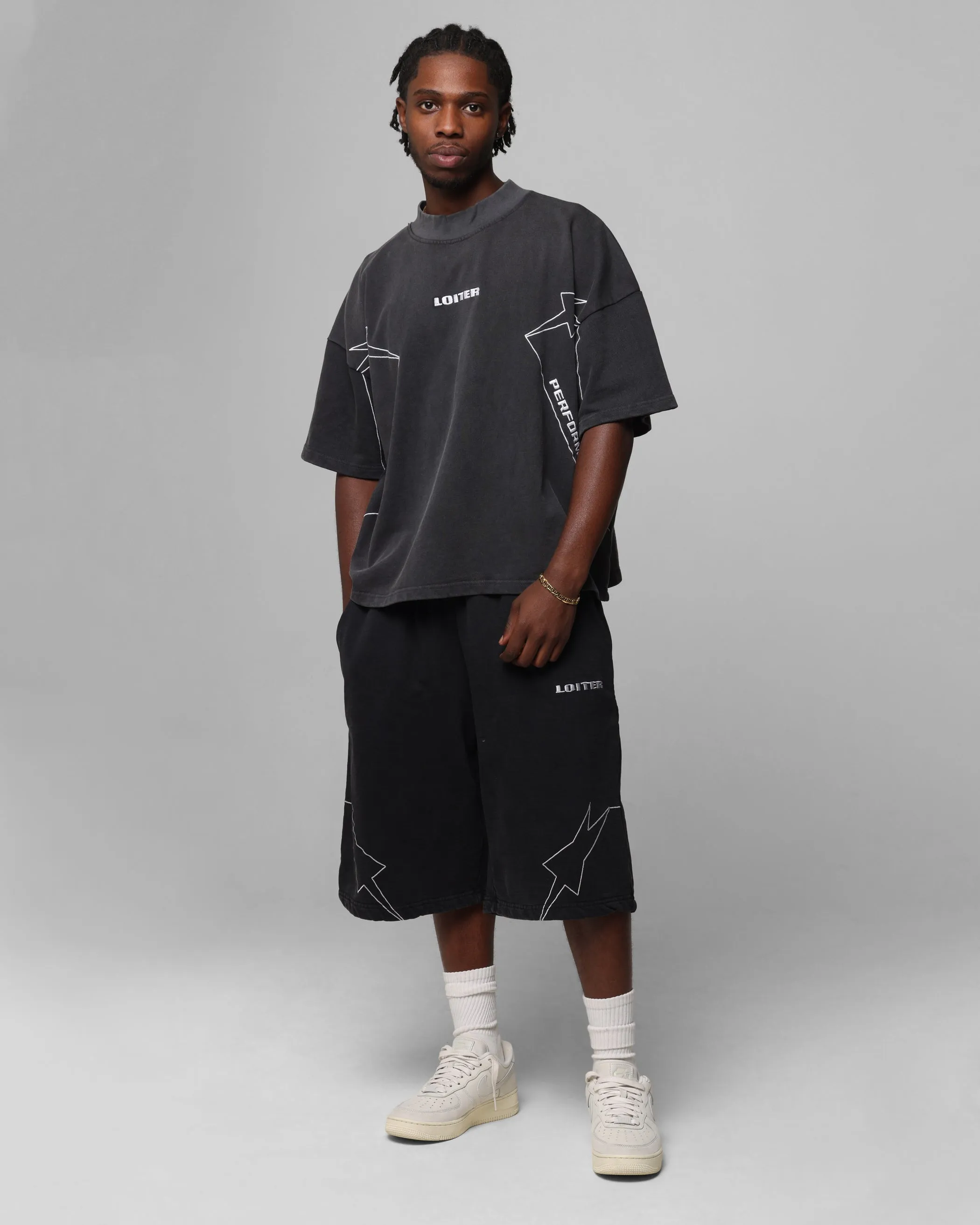 Loiter Dark Performance T-Shirt Charcoal sold by Culture Kings product image thumbnail 3