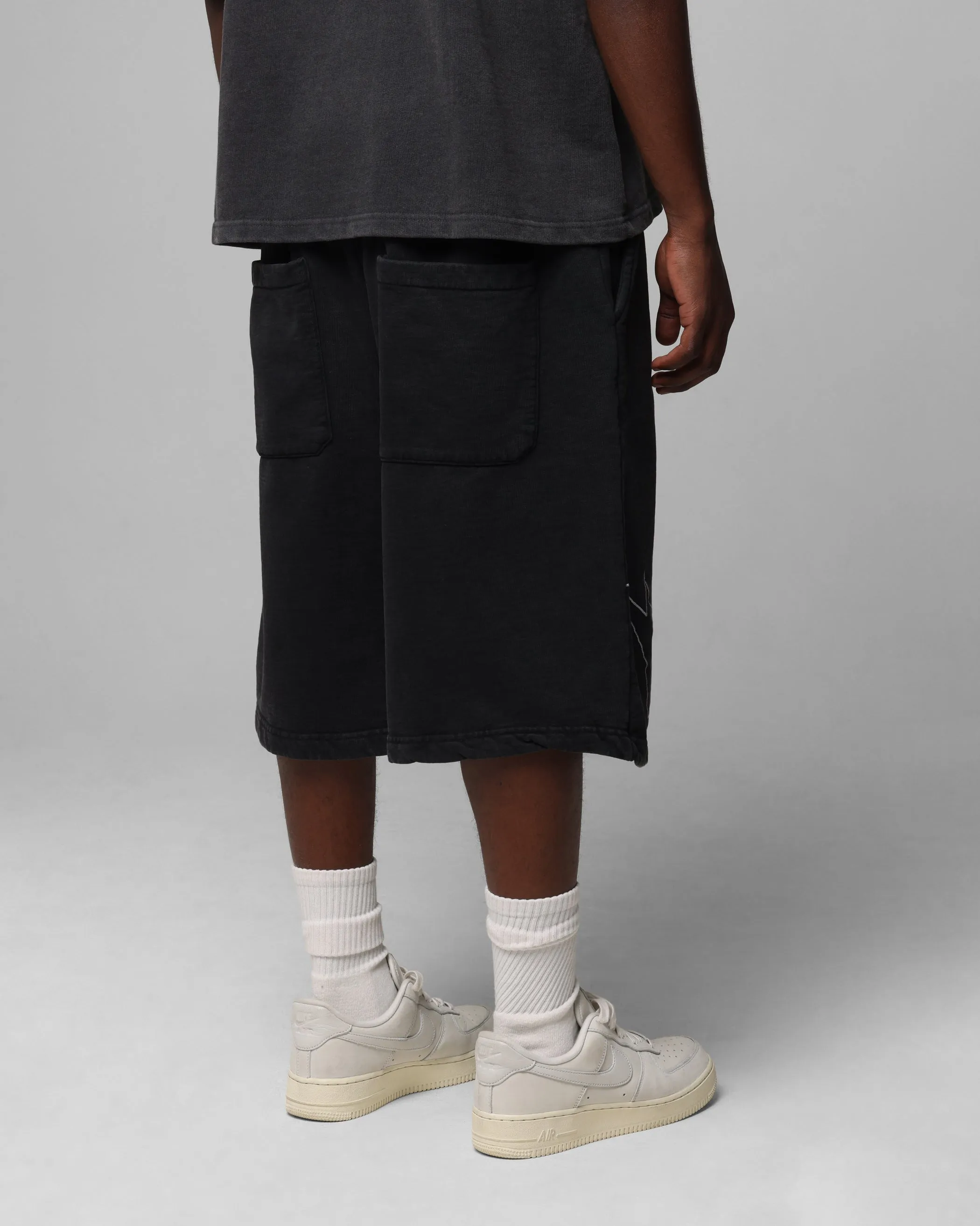 Loiter Dark Performance Fleece Shorts Washed Charcoal sold by Culture Kings product image thumbnail 5