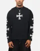 Loiter Cross Long Sleeve T-Shirt Black Acidwash sold by Culture Kings