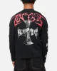 Loiter Cross Long Sleeve T-Shirt Black Acidwash sold by Culture Kings