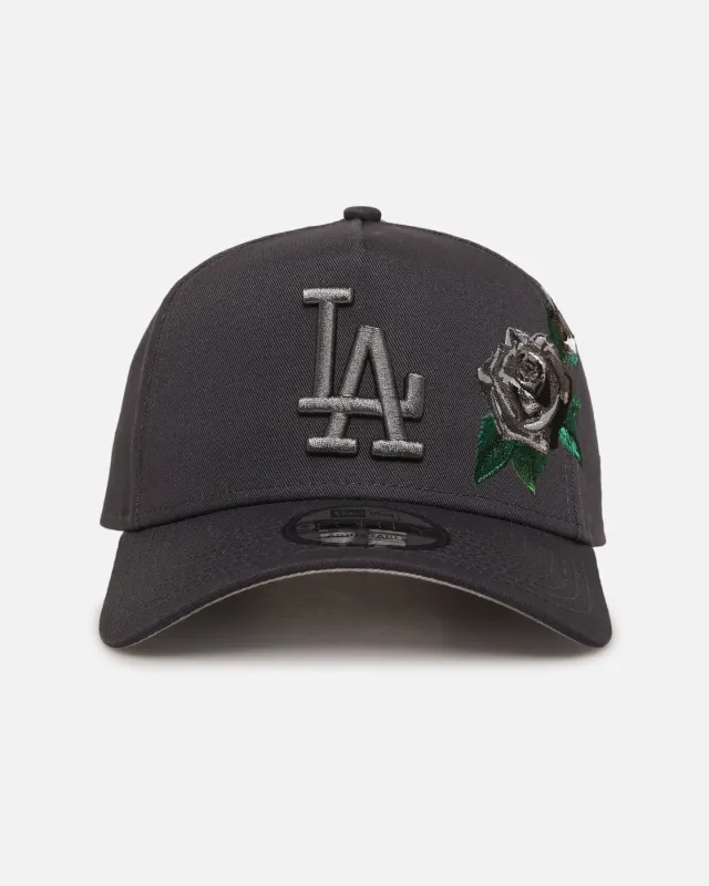 New Era Los Angeles Dodgers 'Gray Tonal Roses' 9FORTY A-Frame Snapback Gray sold by Culture Kings