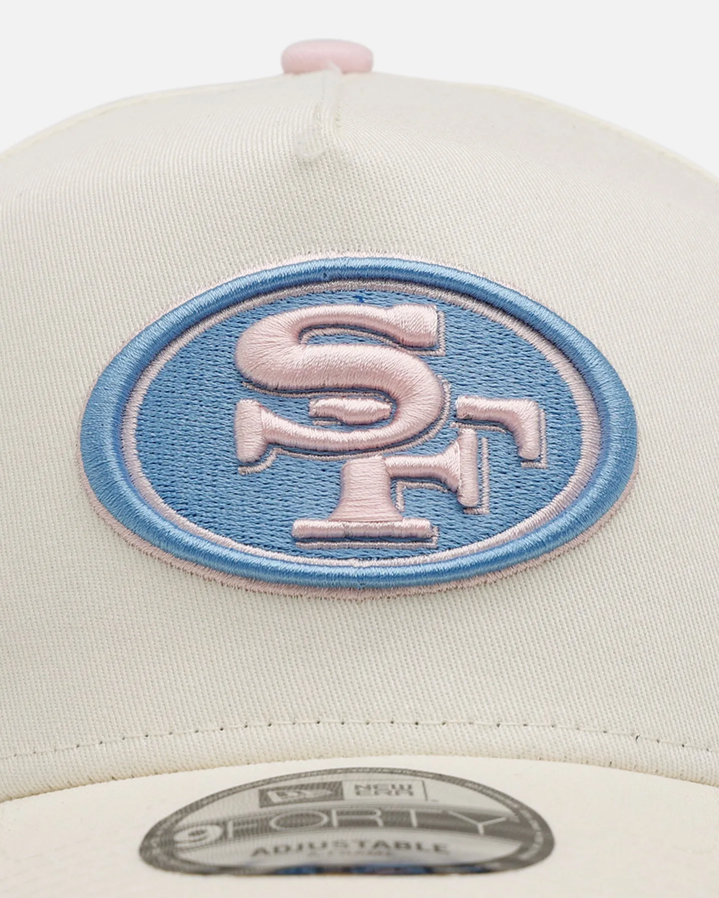 New Era San Francisco 49ers 'Pastel' 9FORTY A-Frame Snapback Chrome White sold by Culture Kings product image thumbnail 5