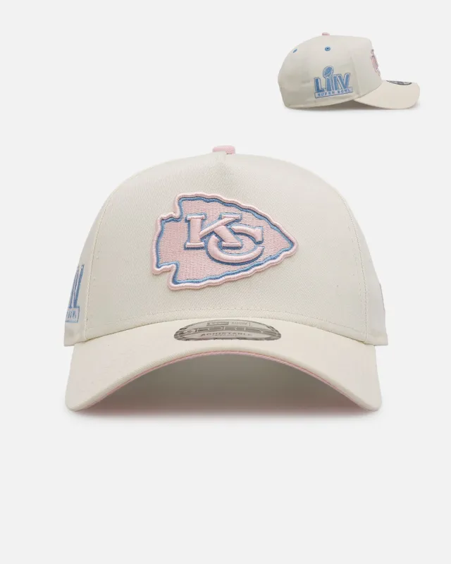 New Era Kansas City Chiefs 'Pastel' 9FORTY A-Frame Snapback Chrome White sold by Culture Kings