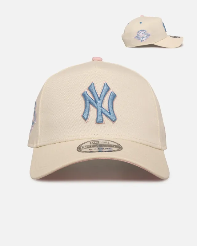 New Era New York Yankees 'Pastel' 9FORTY A-Frame Snapback Chrome White sold by Culture Kings