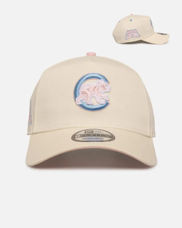 New Era Chicago Cubs 'Pastel' 9FORTY A-Frame Snapback Chrome White sold by Culture Kings