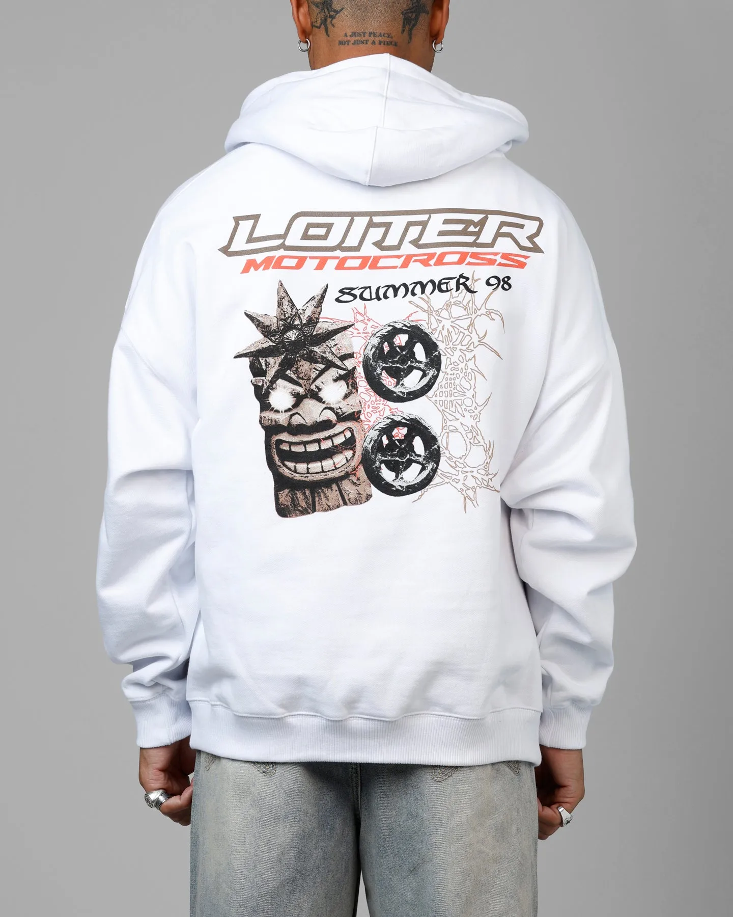 Loiter Summer Motocross Premium Hoodie White sold by Culture Kings