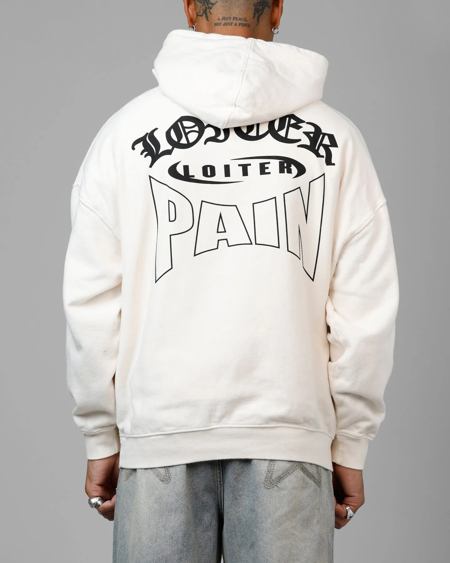 Loiter Ultimate Pain Premium Hoodie Off White sold by Culture Kings product image thumbnail 2