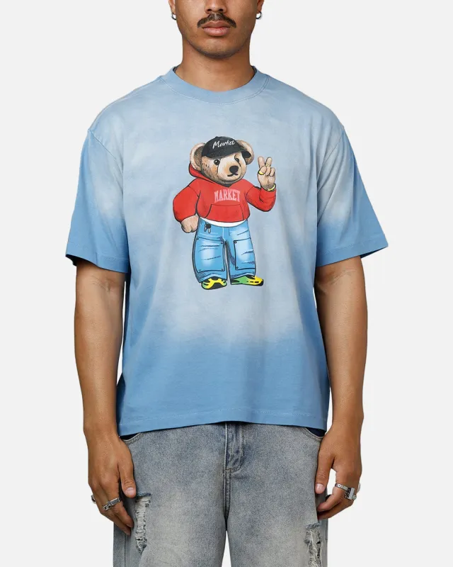 Market Fit Check Bear T-Shirt Sky Blue sold by Culture Kings