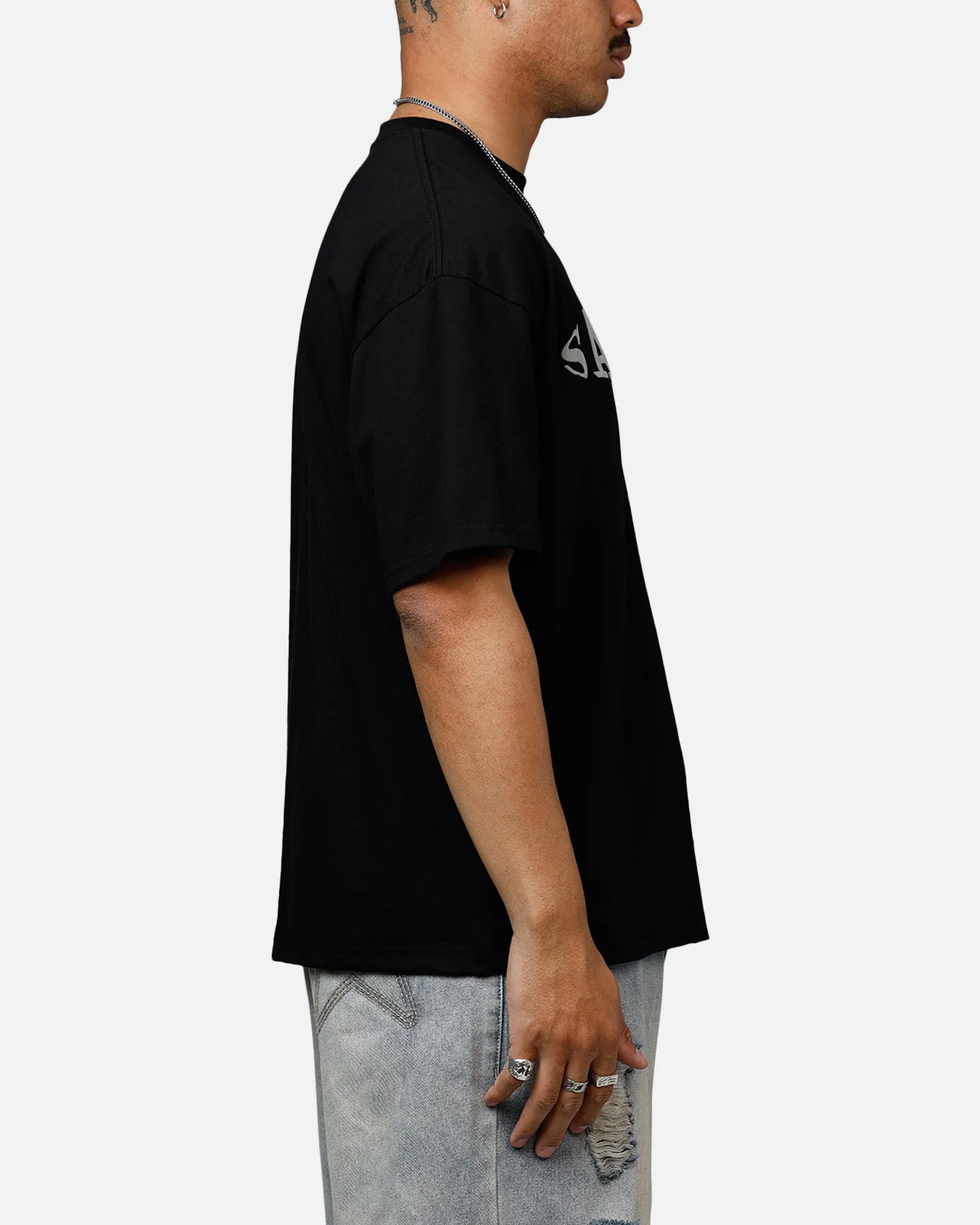 Saint Morta Vision Heavyweight T-Shirt Black sold by Culture Kings product image thumbnail 4