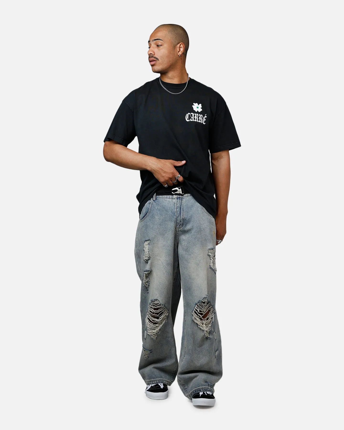 Carre Eternal Garden Heavyweight T-Shirt Black Acidwash sold by Culture Kings product image thumbnail 3