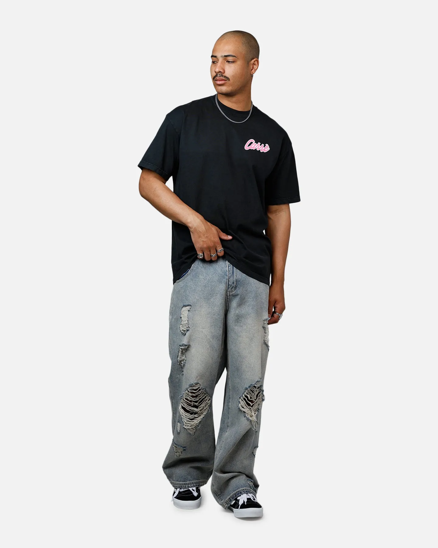 Carre Pepe Heavyweight T-Shirt Black Acidwash sold by Culture Kings product image thumbnail 3