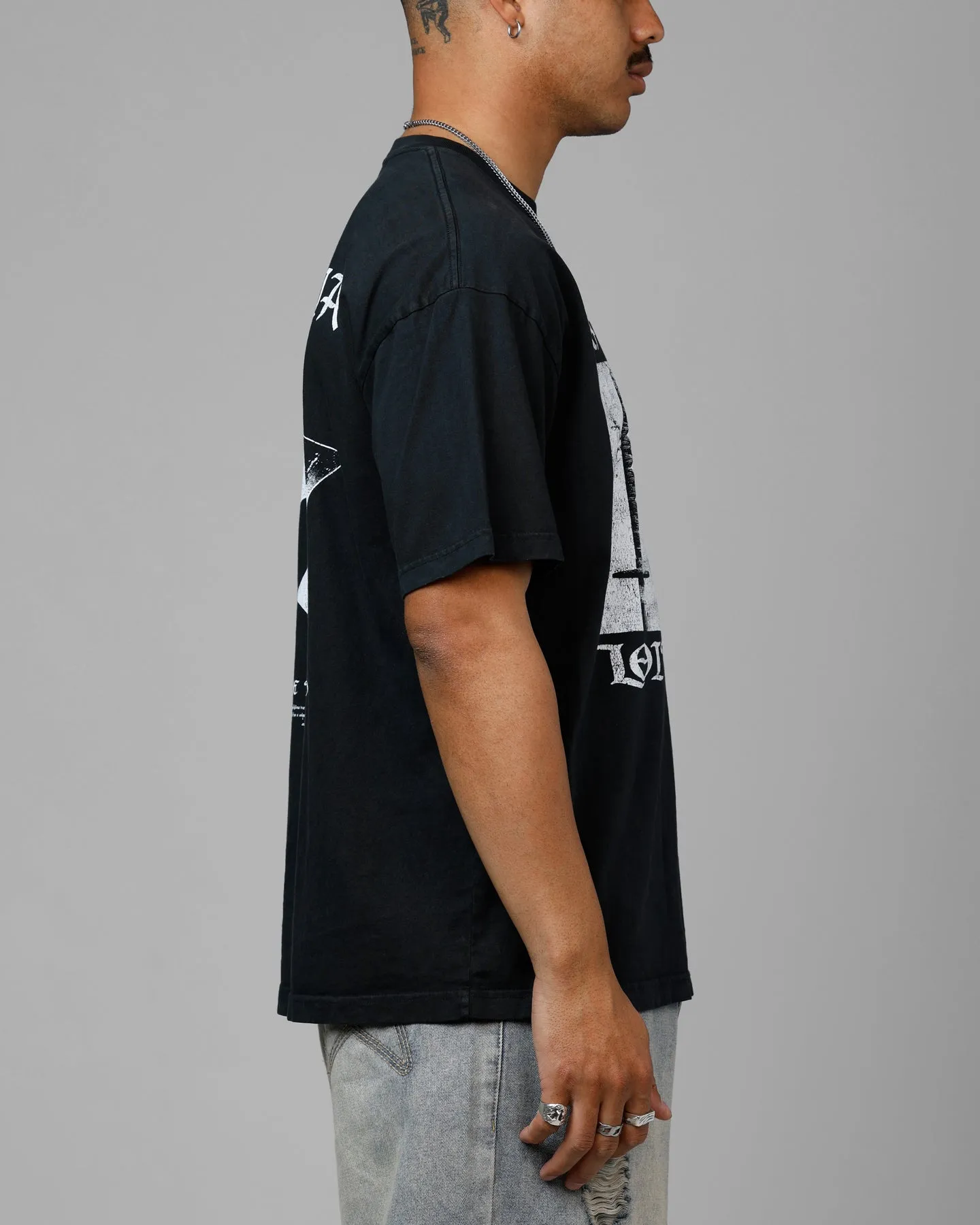 Loiter Katana Vintage T-Shirt Black Acidwash sold by Culture Kings product image thumbnail 4