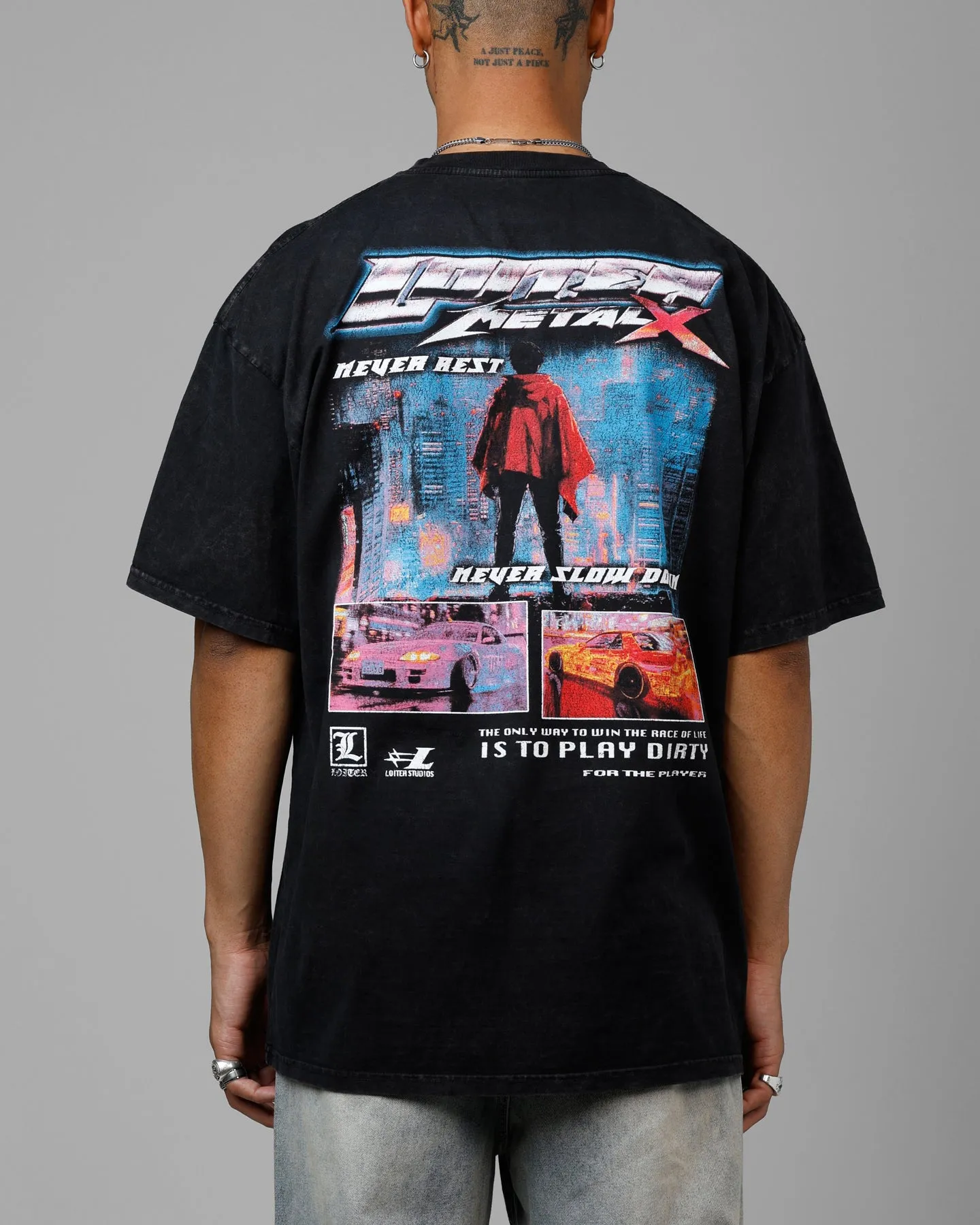 Loiter Speed Vintage T-Shirt Washed Black sold by Culture Kings product image thumbnail 2