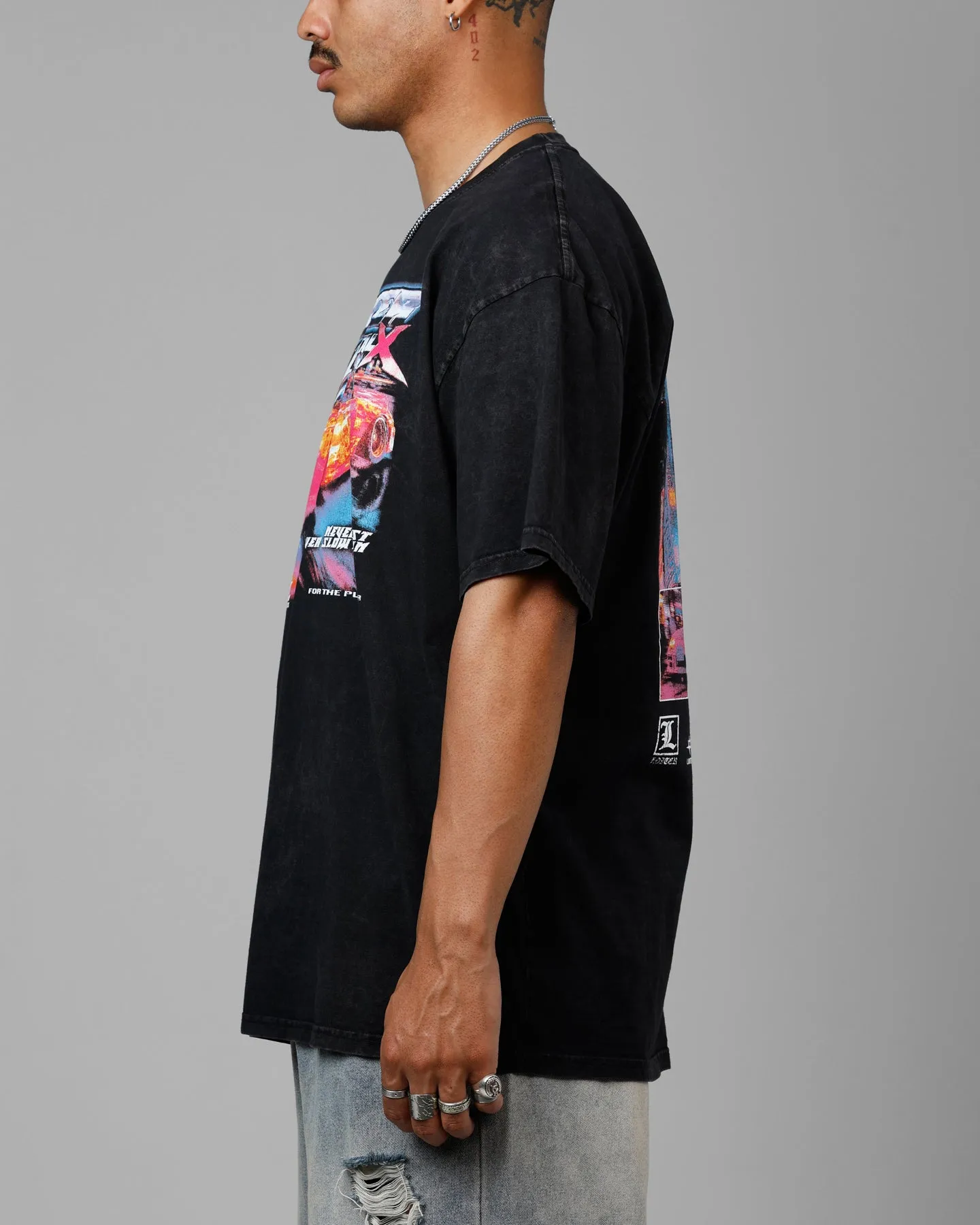 Loiter Speed Vintage T-Shirt Washed Black sold by Culture Kings product image thumbnail 5