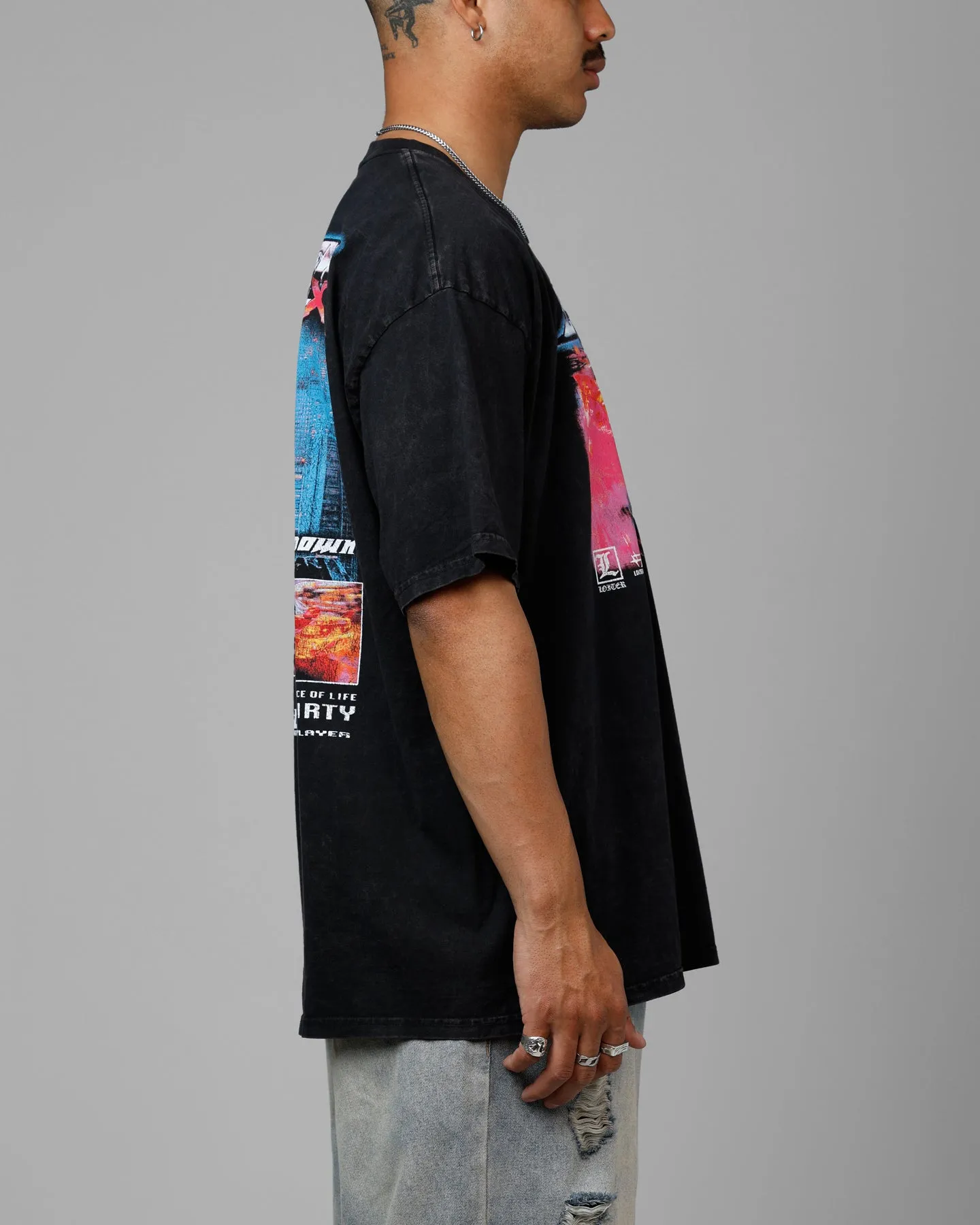 Loiter Speed Vintage T-Shirt Washed Black sold by Culture Kings product image thumbnail 4