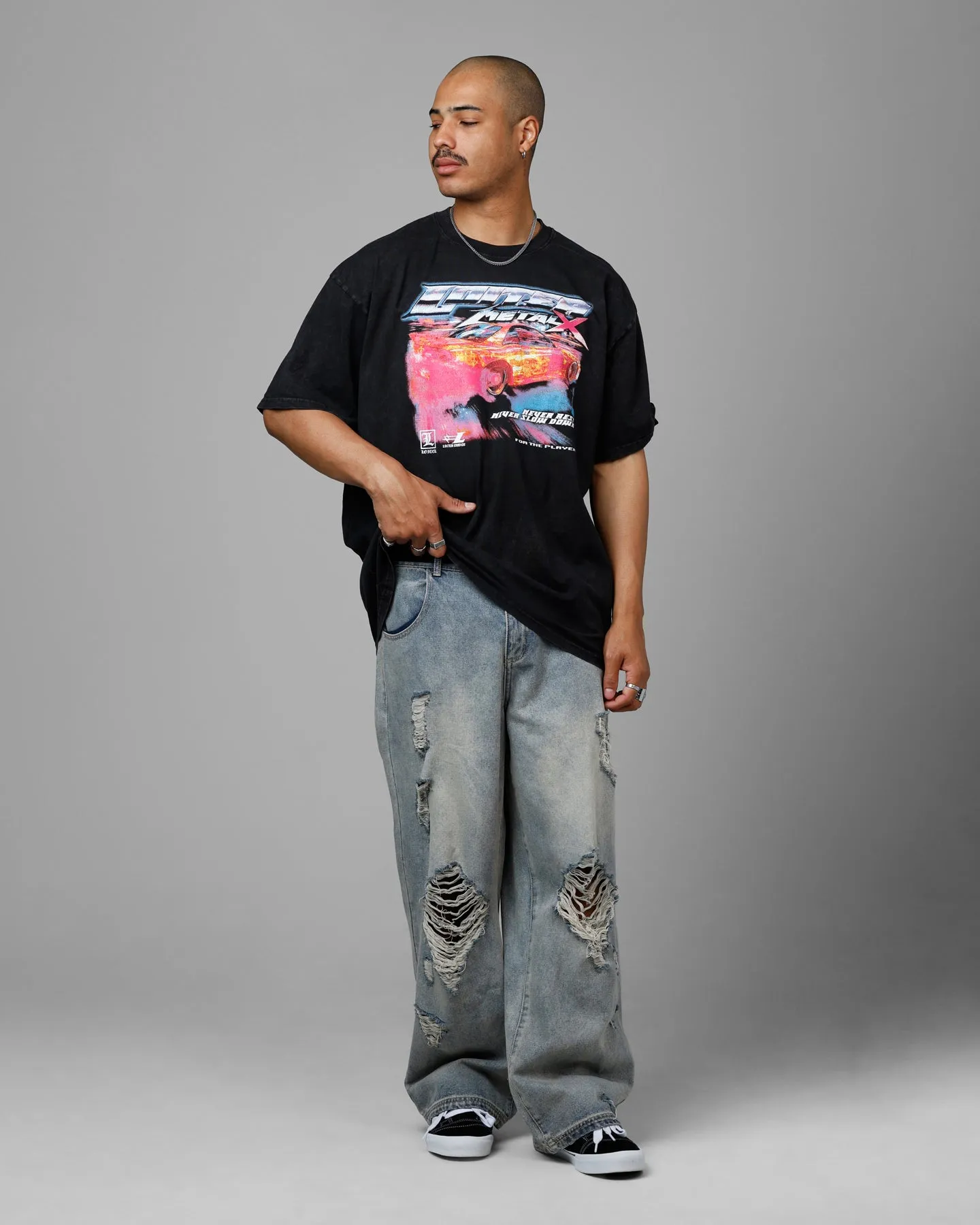 Loiter Speed Vintage T-Shirt Washed Black sold by Culture Kings product image thumbnail 3