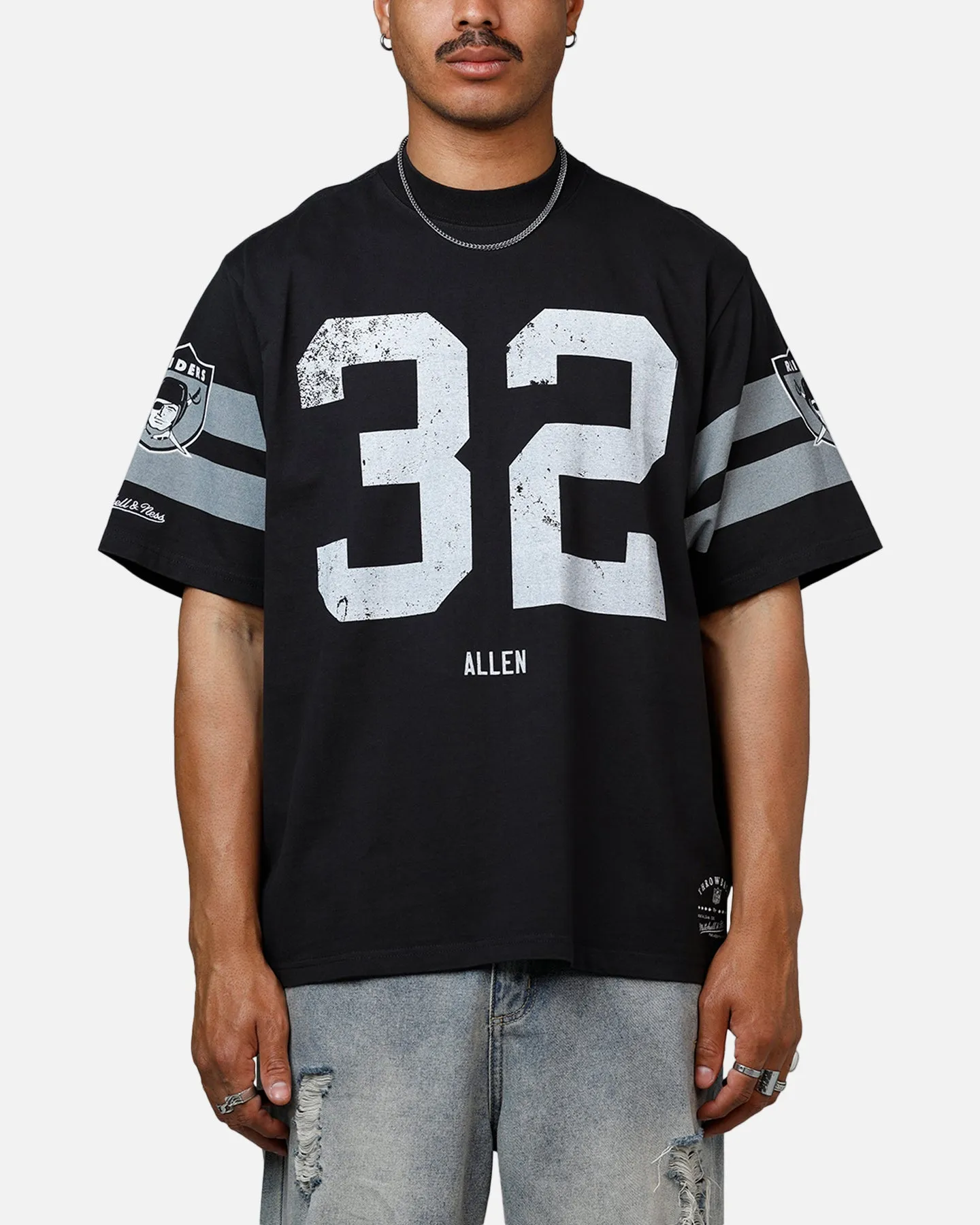 Mitchell & Ness Las Vegas Raiders Marcus Allen Boxy T-Shirt Faded Black sold by Culture Kings