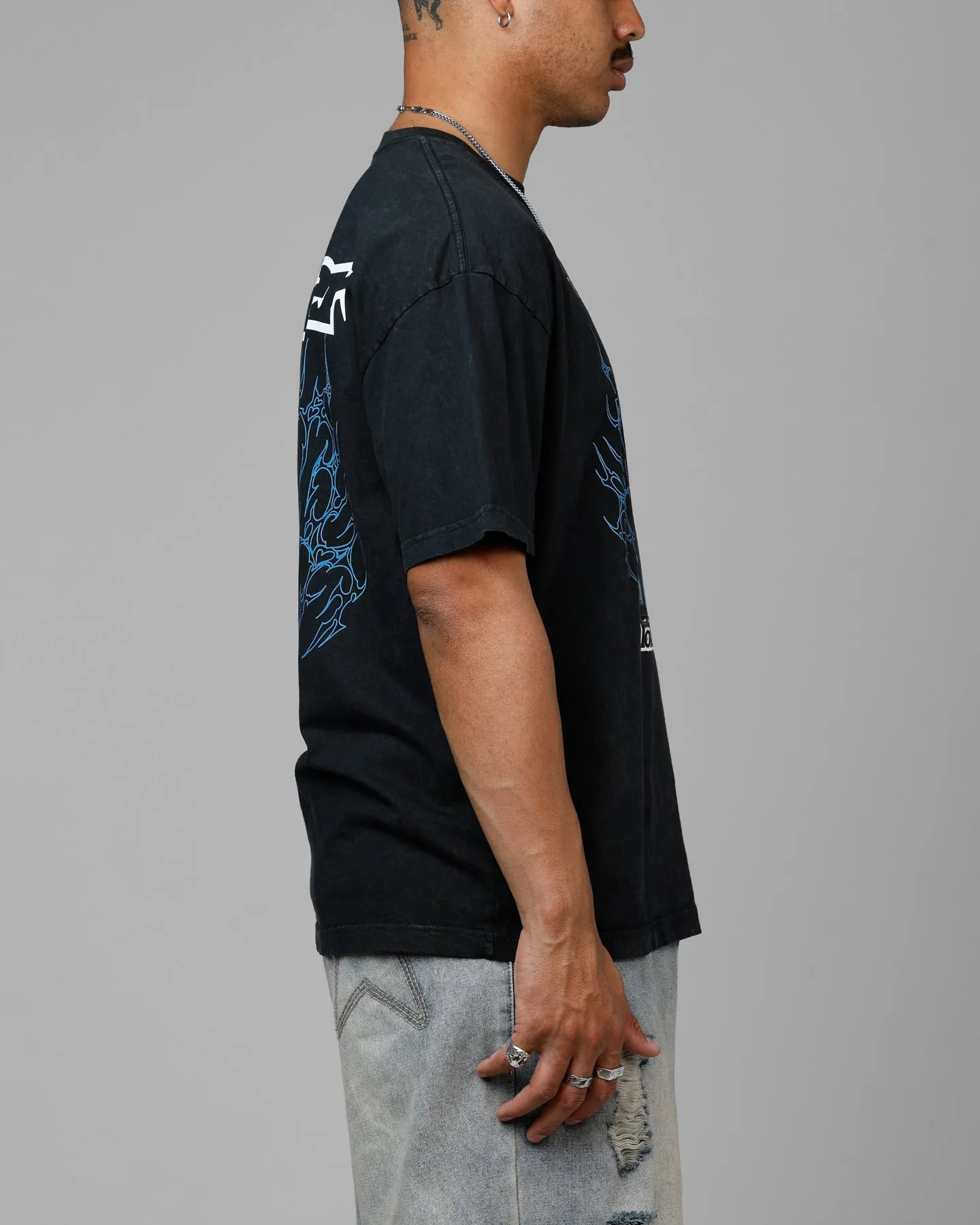 Loiter Phonebooth Vintage Drop T-Shirt Black Acidwash sold by Culture Kings product image thumbnail 4