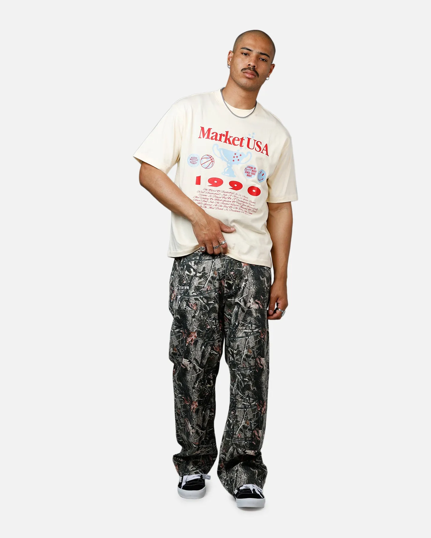 Market Smiley 1990 T-Shirt Cream sold by Culture Kings product image thumbnail 3