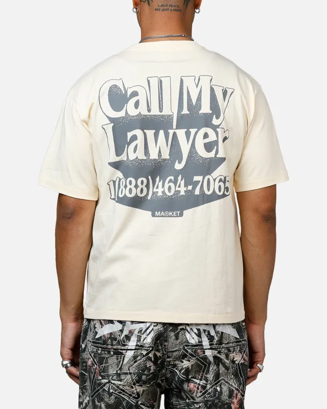Market Call My Lawyer 3D T-Shirt Cream made by Culture Kings