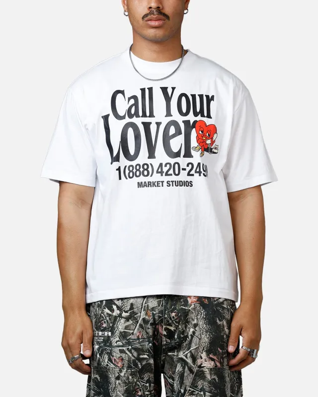 Market Call Your Lover T-Shirt White made by Market