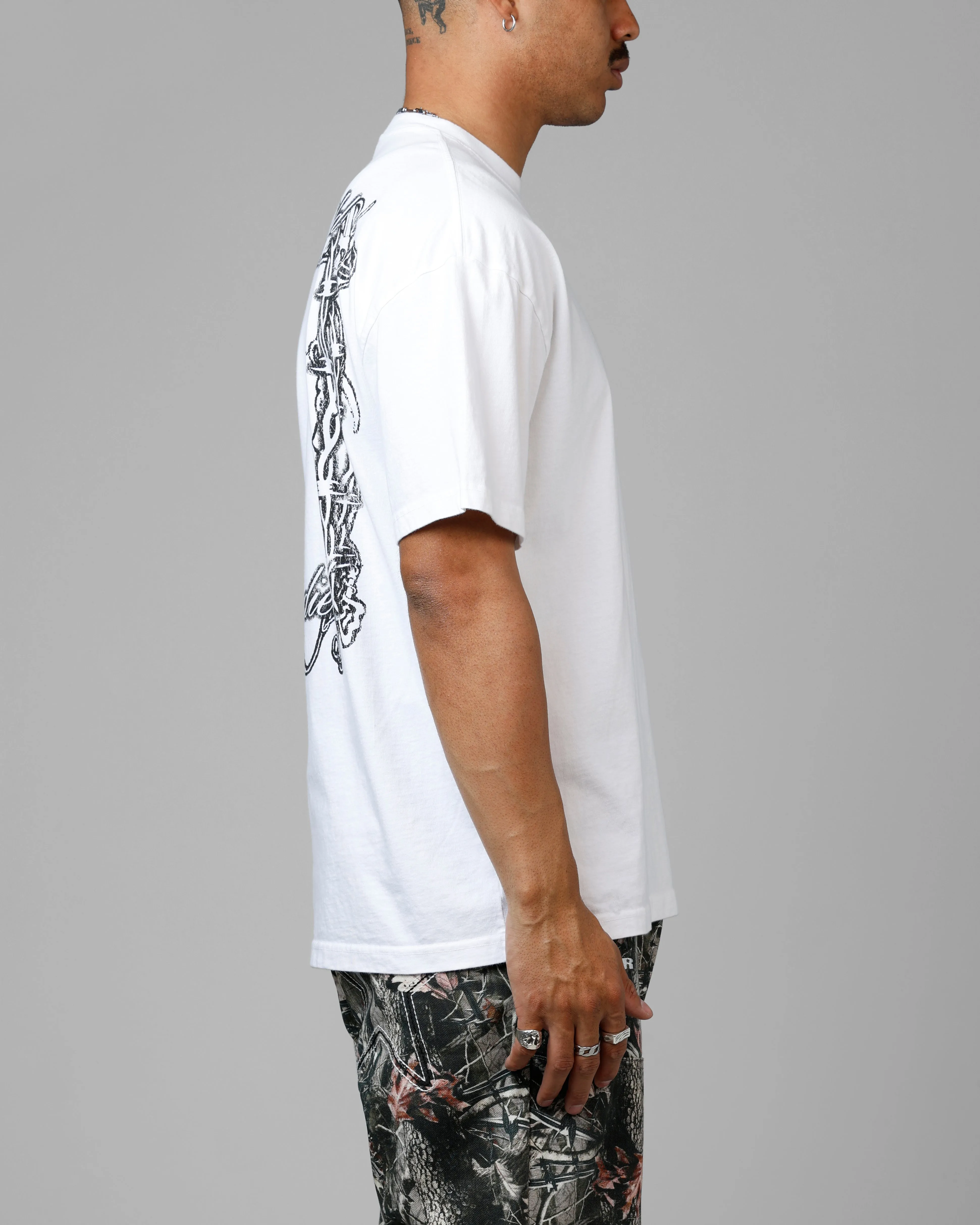 Loiter Earth Angel Heavyweight T-Shirt White sold by Culture Kings product image thumbnail 4