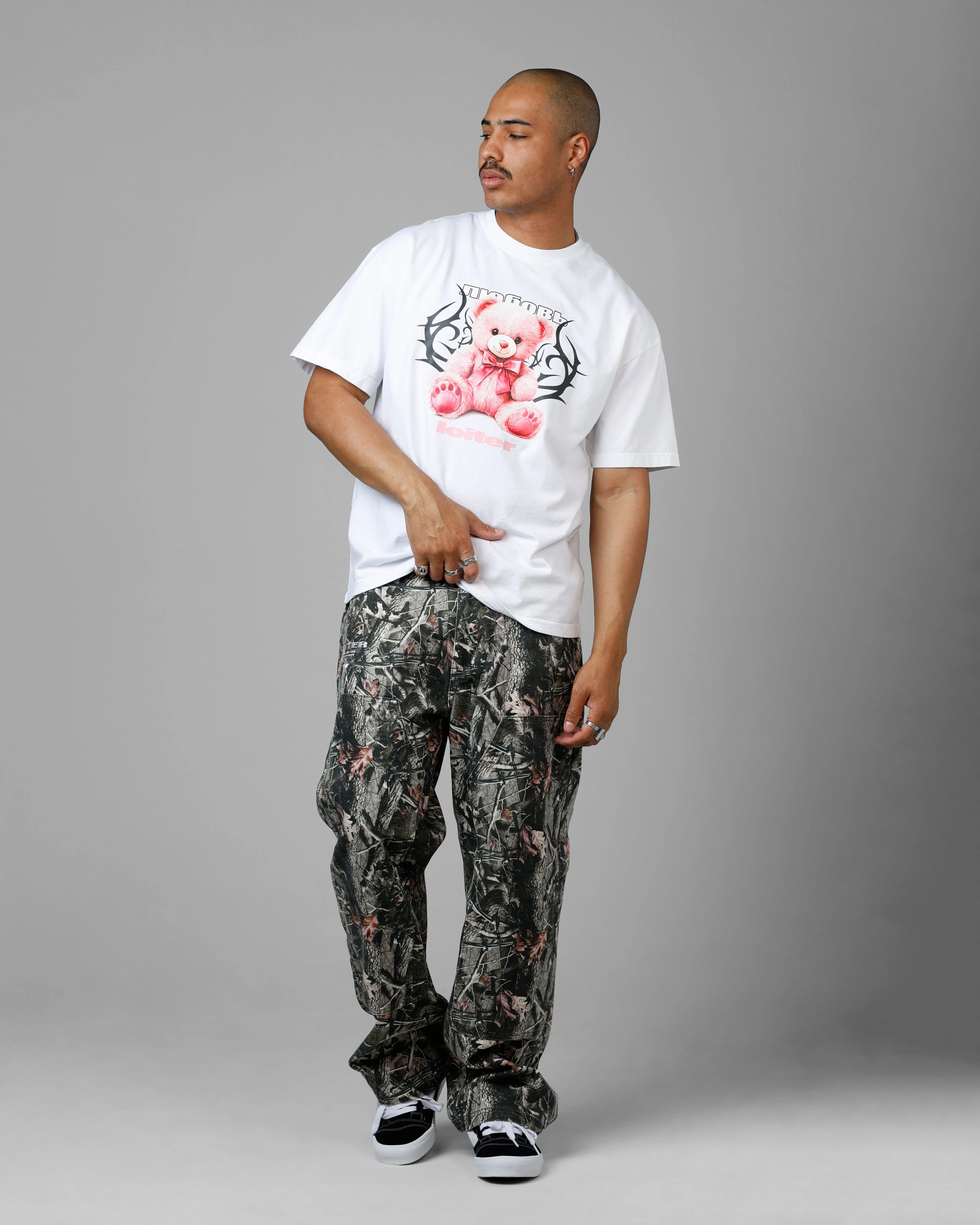 Loiter Care Vintage T-Shirt White sold by Culture Kings product image thumbnail 3