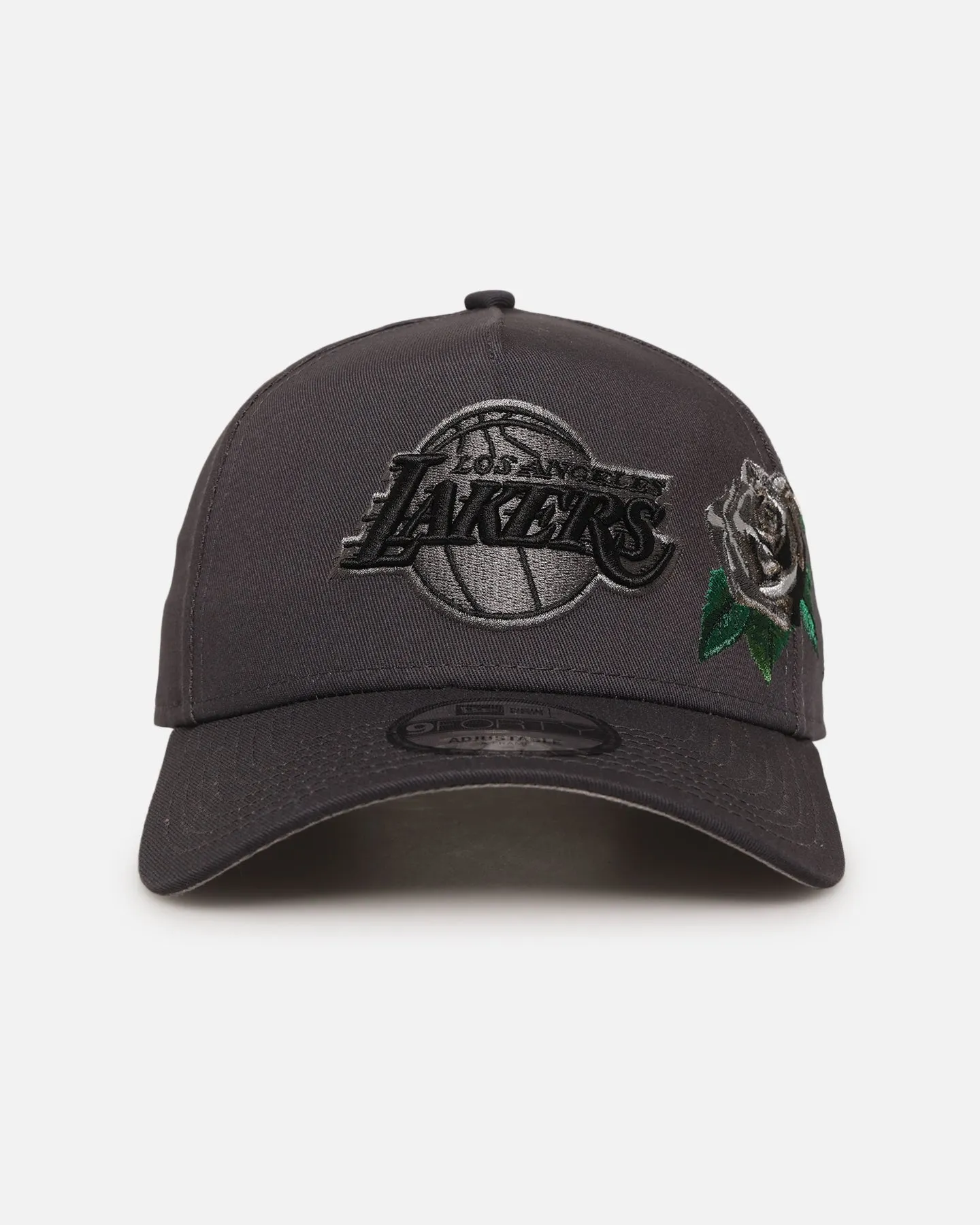 New Era Los Angeles Lakers 'Gray Tonal Roses' 9FORTY A-Frame Snapback Gray sold by Culture Kings
