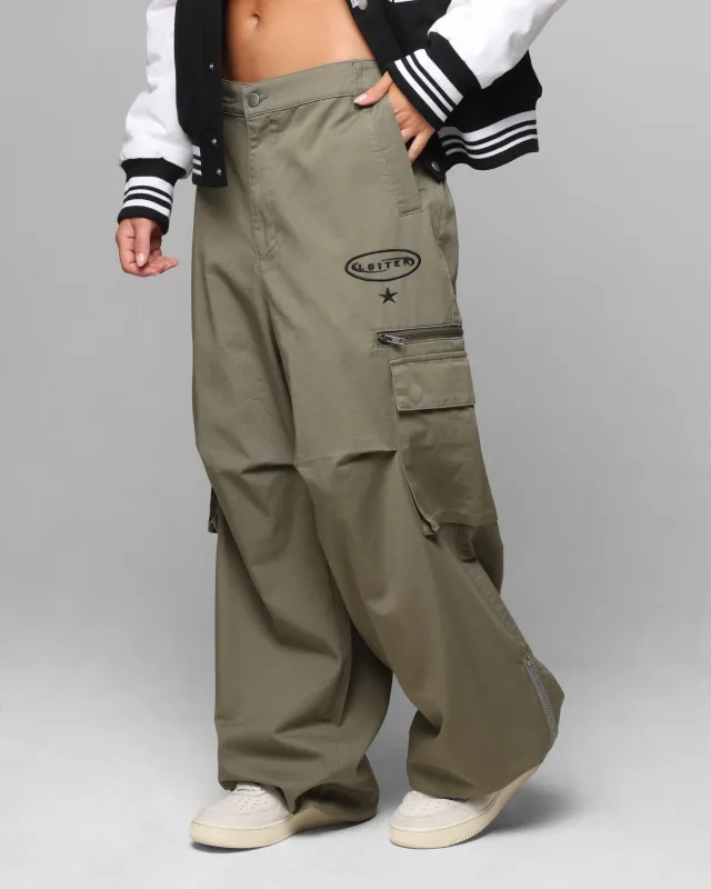 Loiter Shadow Cargo Pants Khaki sold by Culture Kings