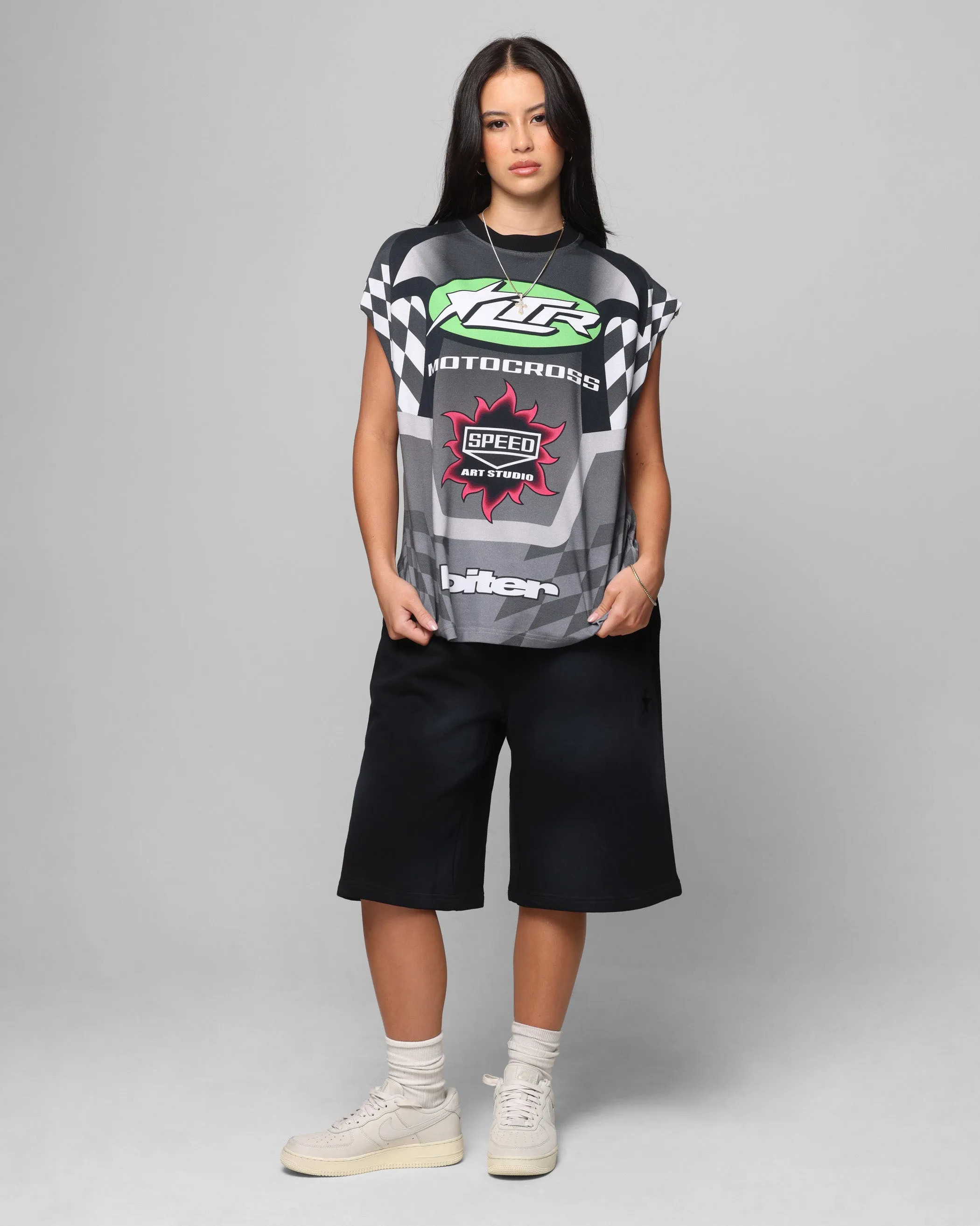 Loiter Motorsport Muscle T-Shirt Grey/Multi-Colored sold by Culture Kings product image thumbnail 2