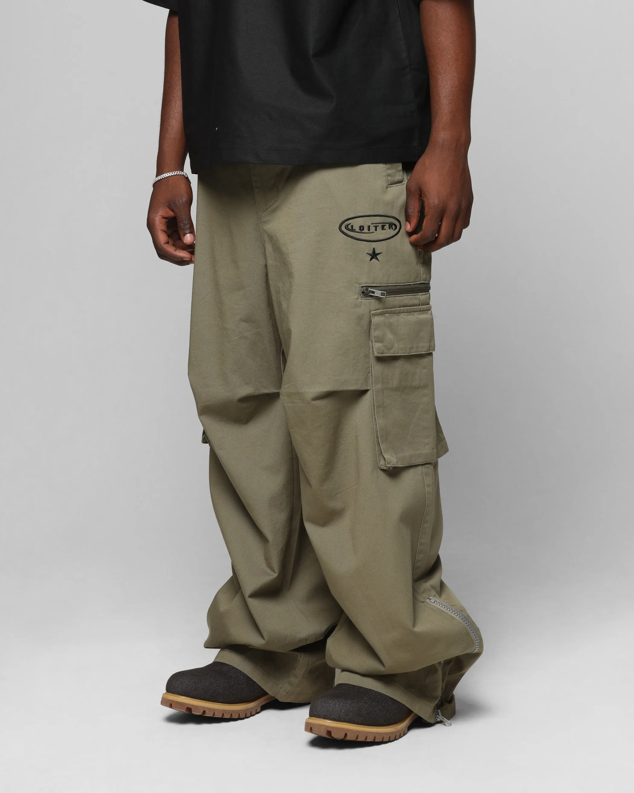 Loiter Shadow Cargo Pants Khaki sold by Culture Kings