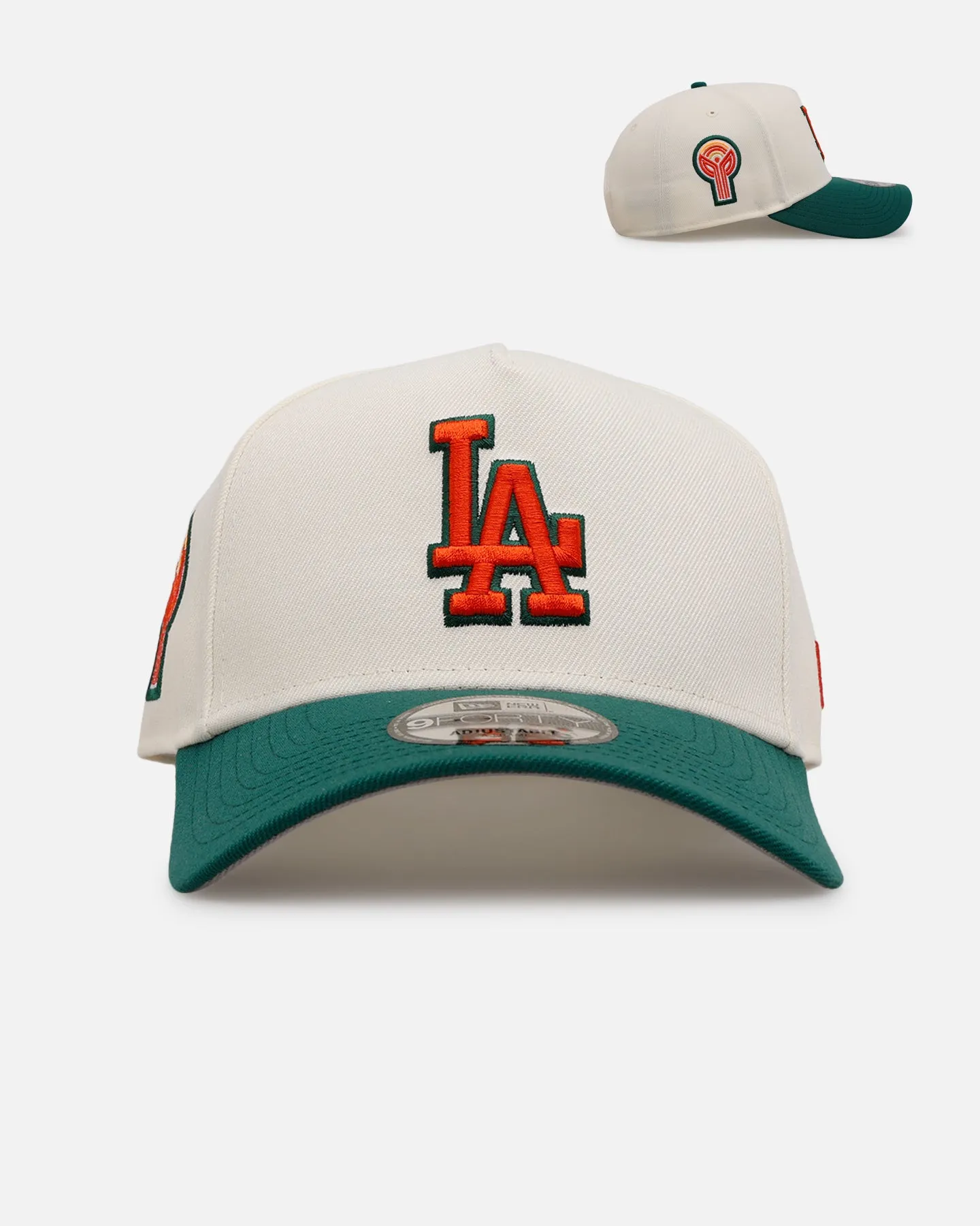New Era Los Angeles Dodgers 'Citrus' 9FORTY A-Frame Snapback Chrome/Green/Orange sold by Culture Kings