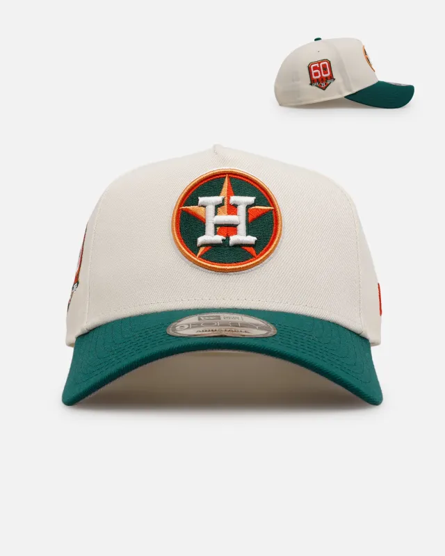 New Era Houston Astros 'Citrus' 9FORTY A-Frame Snapback Chrome/Green/Orange sold by Culture Kings